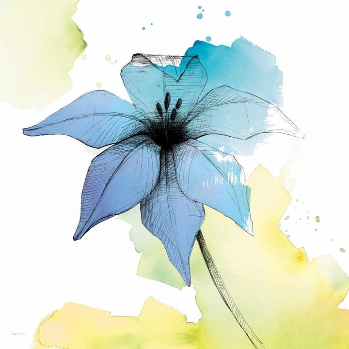 Watercolor Graphite Flower V Poster Print by Avery Tillmon-VARPDX29752 Image 1