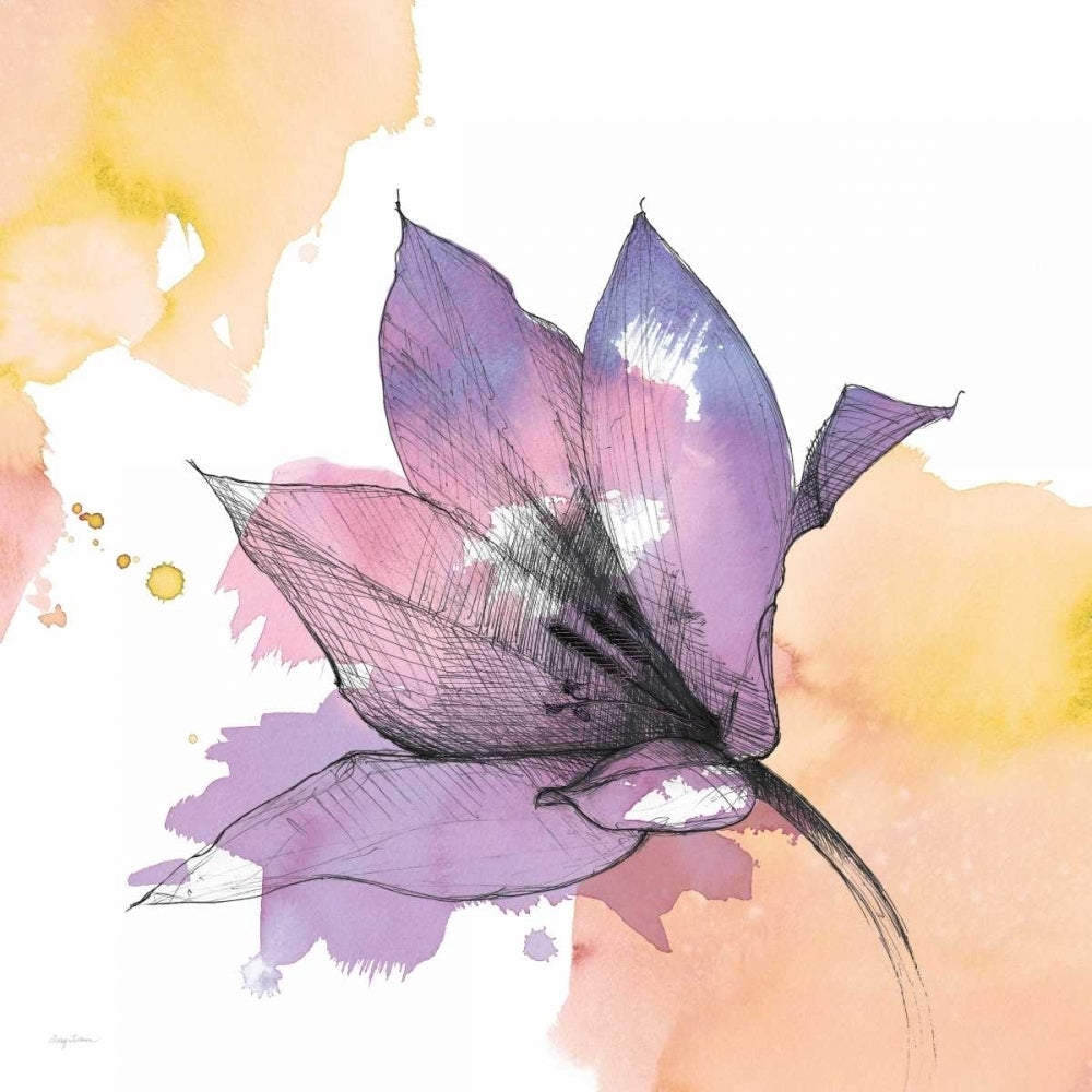 Watercolor Graphite Flower IX Poster Print by Avery Tillmon-VARPDX29754 Image 2