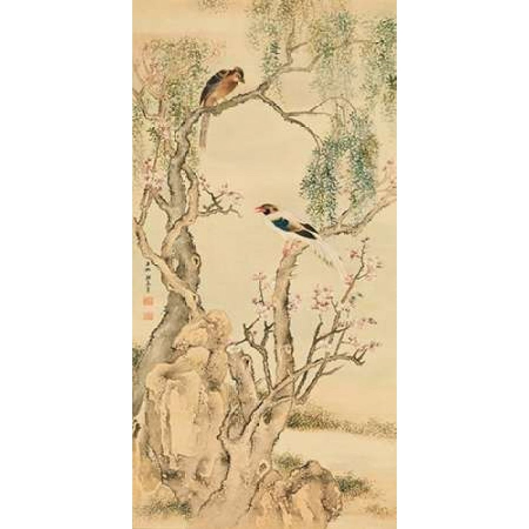 Birds on flowered branches Poster Print by Anonymous-VARPDX2AA2243 Image 1