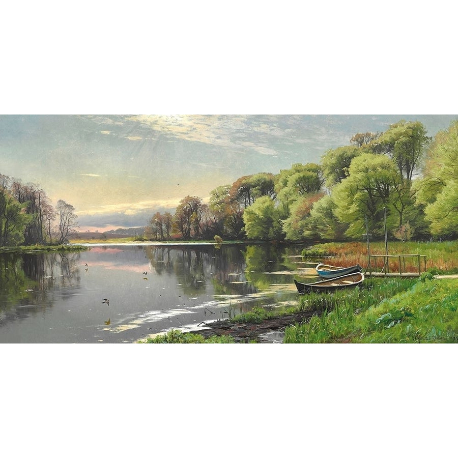 The Mill Pond Poster Print by Peder Mork Monsted-VARPDX2AA5231 Image 1