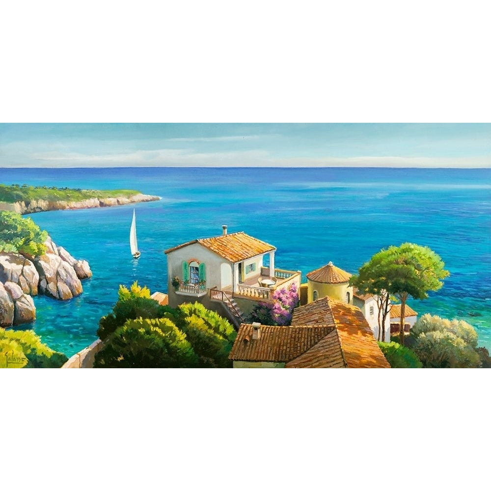 Villa sul Mediterraneo Poster Print by Adriano Galasso-VARPDX2AD5304 Image 1