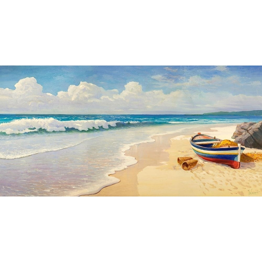 Onde sulla spiaggia Poster Print by Adriano Galasso-VARPDX2AD5302 Image 1