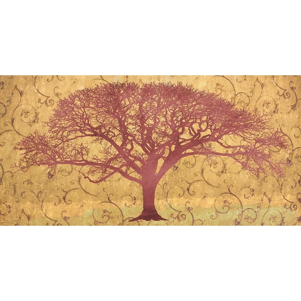 Tree on a Gold Brocade Poster Print by Alessio Aprile-VARPDX2AI5257 Image 1