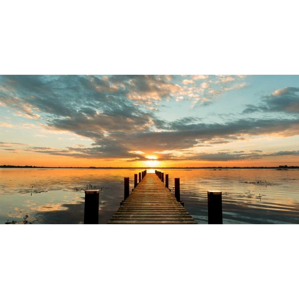 Morning Lights on a Jetty-VARPDX2AP3990 Image 1