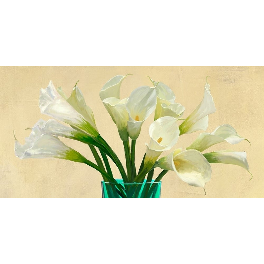 White Callas in a Glass Vase-VARPDX2AT5142 Image 1