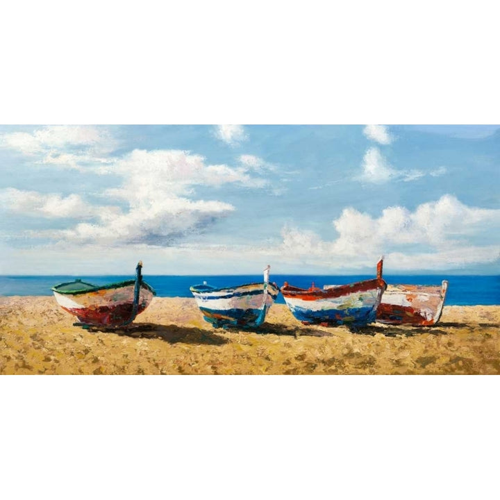 Boats on the Beach Poster Print by Pierre Benson-VARPDX2BN4018 Image 1