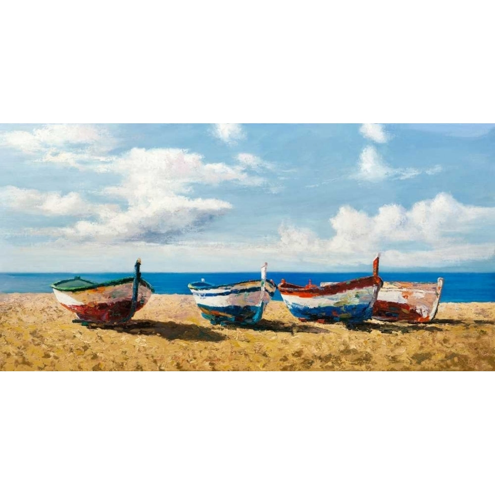 Boats on the Beach Poster Print by Pierre Benson-VARPDX2BN4018 Image 2