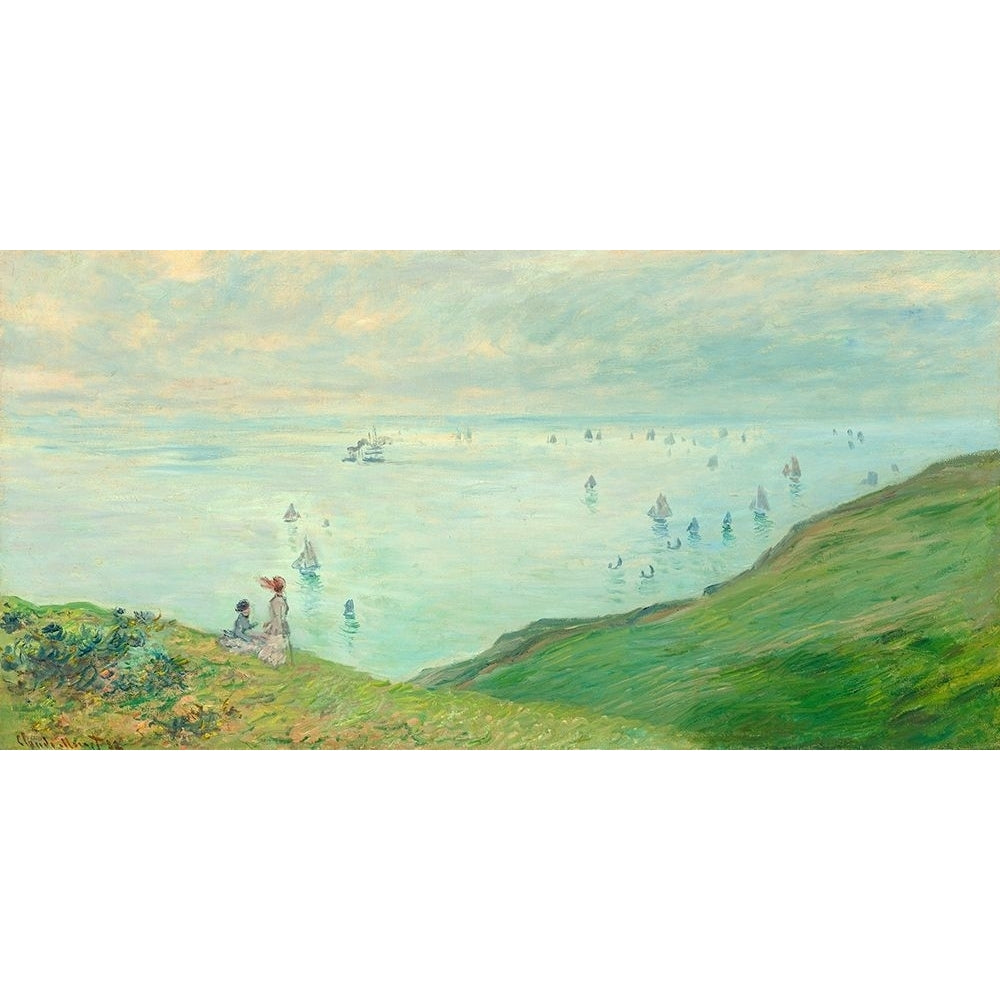 Cliffs at Pourville Poster Print by Monet Claude-VARPDX2CM4354 Image 1