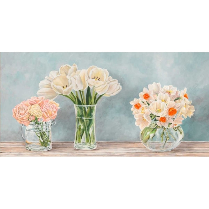 Fleurs et Vases Aquamarine Poster Print by Remy Dellal-VARPDX2DE3978 Image 2