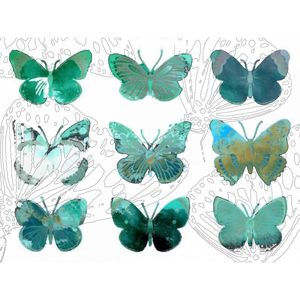 Layered Butterflies I Poster Print - Sisa Jasper-VARPDX30083D Image 1