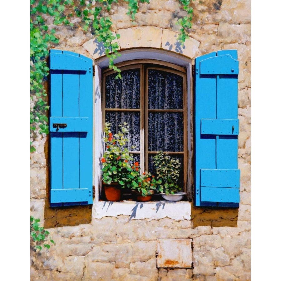 Blue Shutters Poster Print - Michael Swanson-VARPDX30148D Image 1