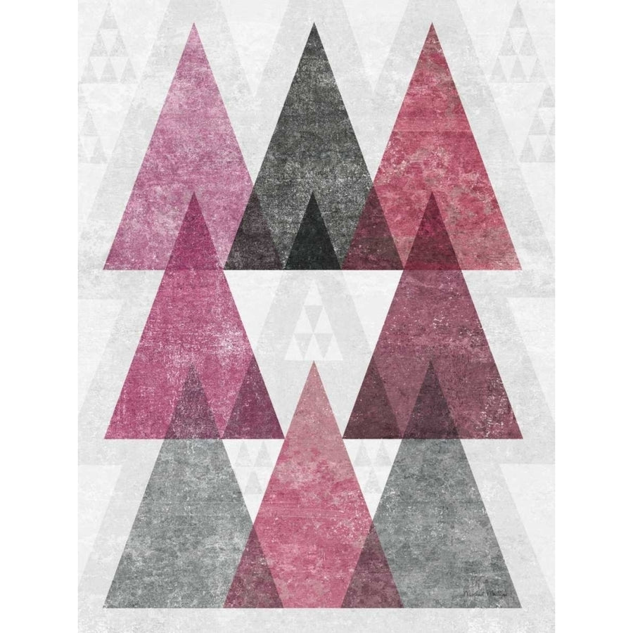 Mod Triangles IV Soft Pink Poster Print by Michael Mullan-VARPDX30775 Image 1