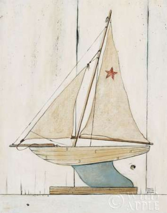 Pond Yacht II Poster Print by David Carter Brown-VARPDX3138 Image 1