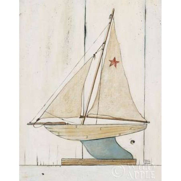 Pond Yacht II Poster Print by David Carter Brown-VARPDX3138 Image 2