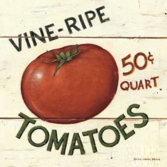 Vine Ripe Tomatoes Poster Print by David Carter Brown-VARPDX3184 Image 2