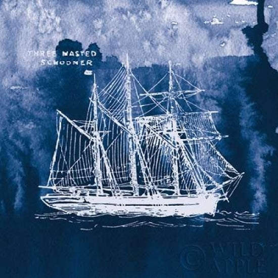 Sailing Ships II Indigo Poster Print by Wild Apple Portfolio-VARPDX32099 Image 1