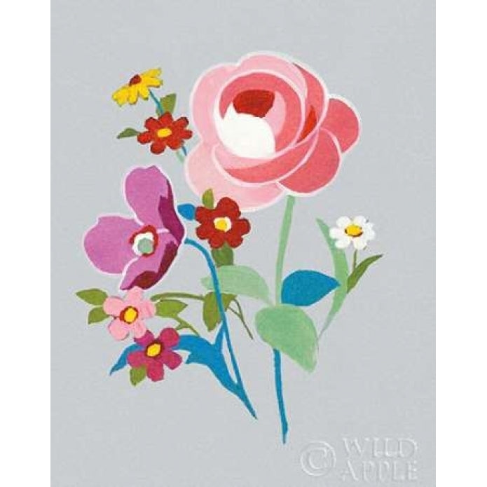 Alpine Bouquet I Gray Poster Print by Danhui Nai-VARPDX32172 Image 1