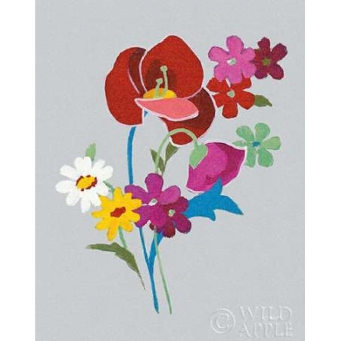 Alpine Bouquet II Gray Poster Print by Danhui Nai-VARPDX32173 Image 1