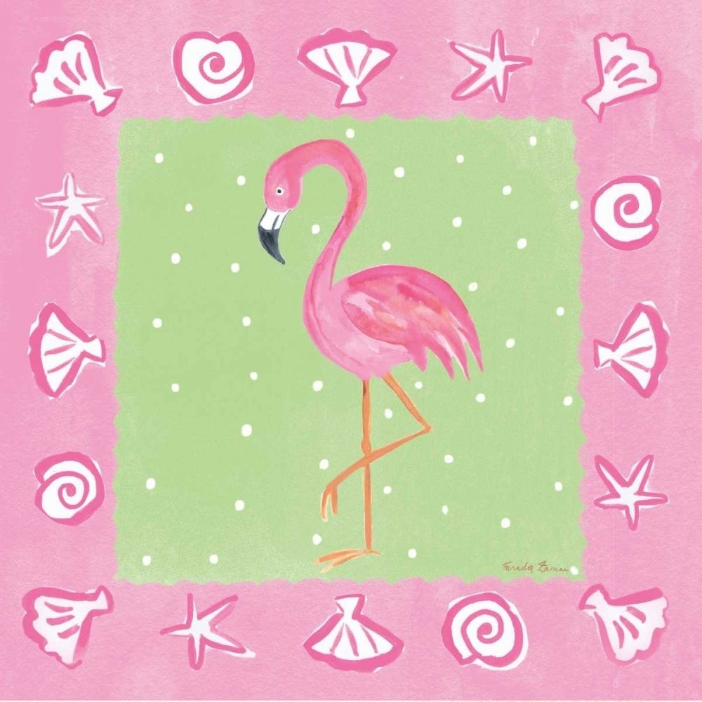 Flamingo Dance II Poster Print by Farida Zaman-VARPDX33097 Image 1