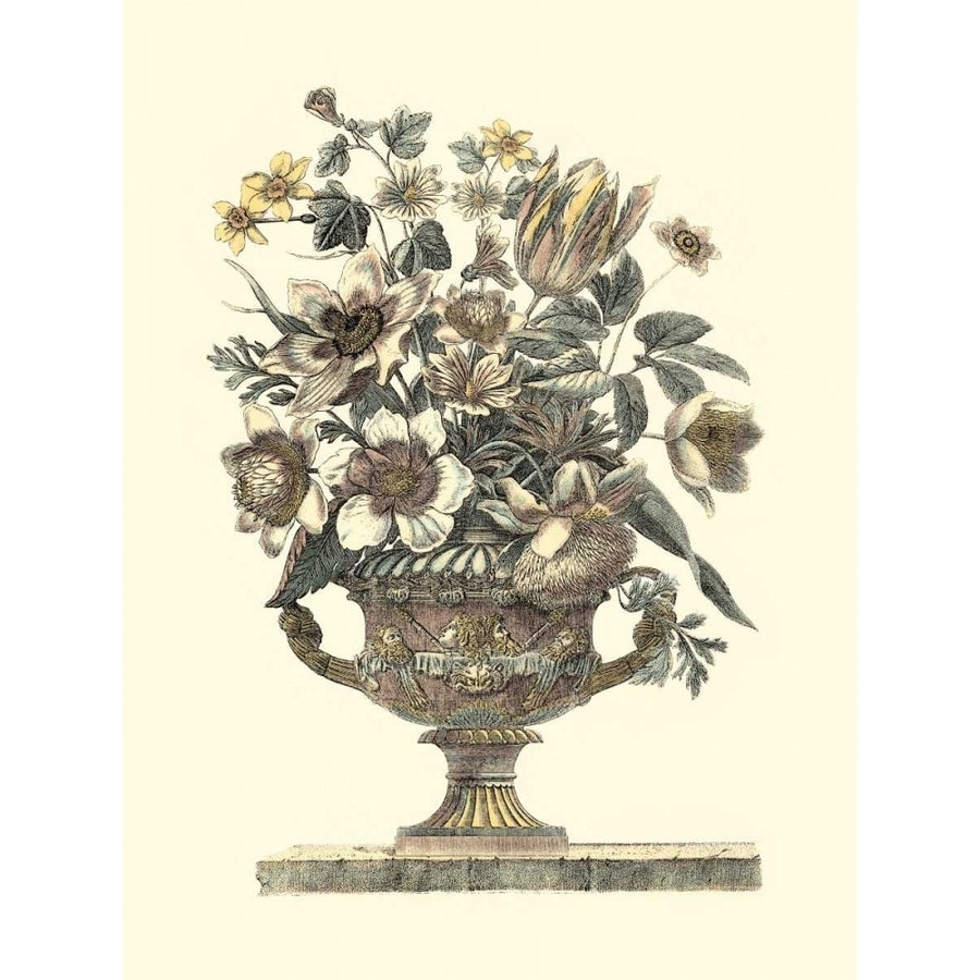 Flowers in an Urn I - Sepia Poster Print - Roy Piranesi-VARPDX3326Z Image 1