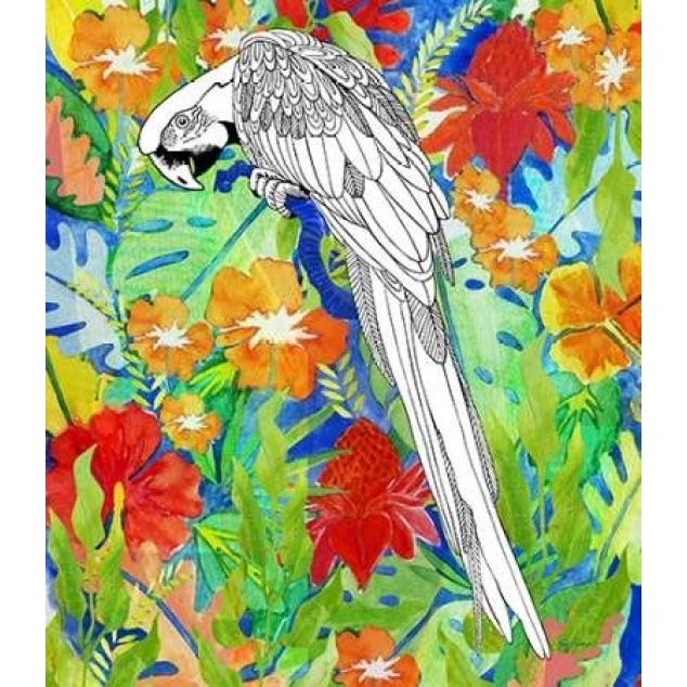 Tropical Paradise Parrot 2 Poster Print by Mary Escobedo-VARPDX331ESC1903 Image 2