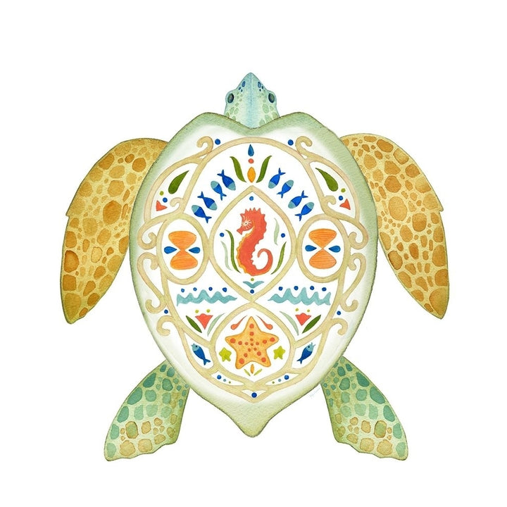 Holiday By The Sea Turtle 1 Poster Print by Mary Escobedo-VARPDX331ESC1919 Image 2