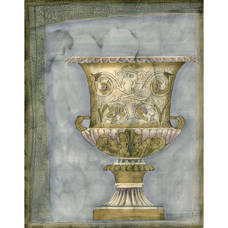 Small Urn and Damask I Poster Print - Jennifer Goldberger-VARPDX33455D Image 1