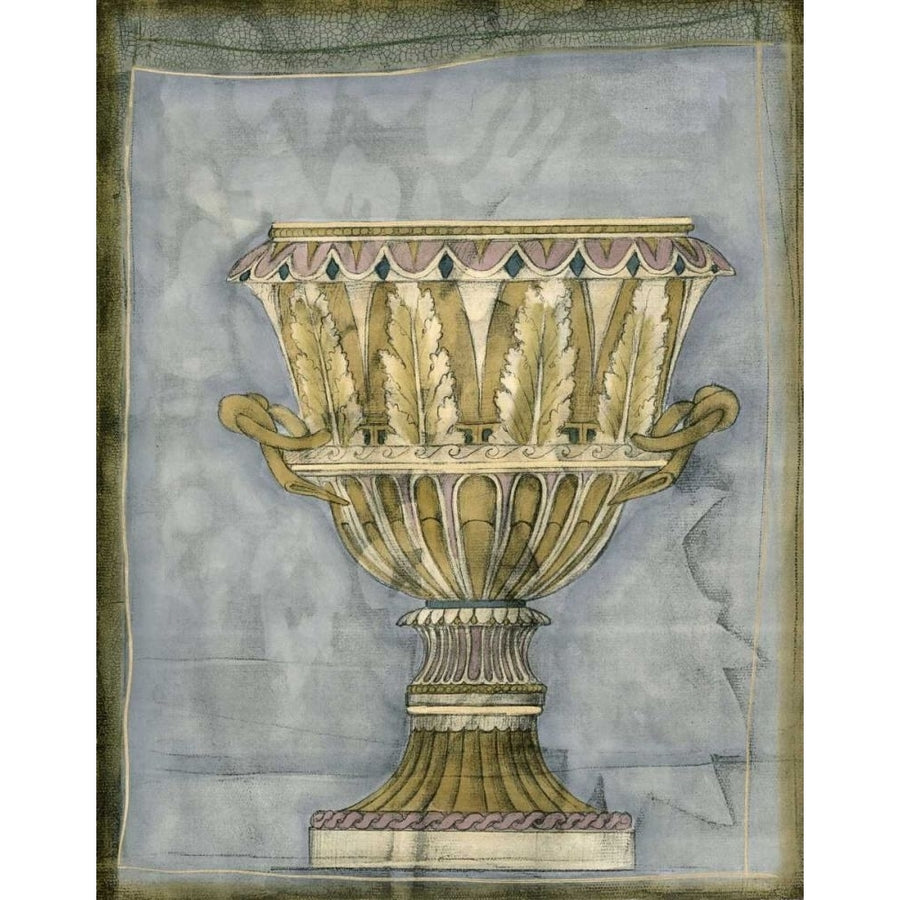 Small Urn and Damask IV Poster Print - Jennifer Goldberger-VARPDX33458D Image 1