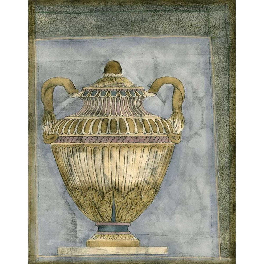 Small Urn and Damask III Poster Print - Jennifer Goldberger-VARPDX33457D Image 1