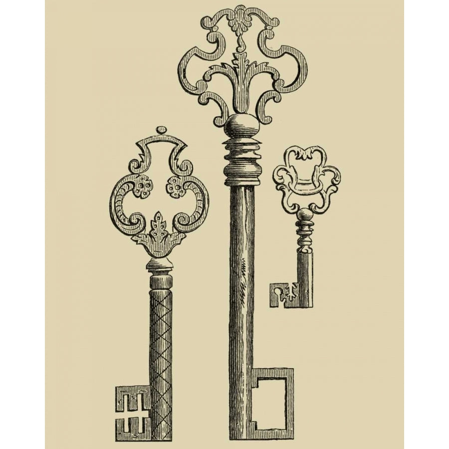 Antique Keys II Poster Print - Studio Vision-VARPDX33470D Image 1