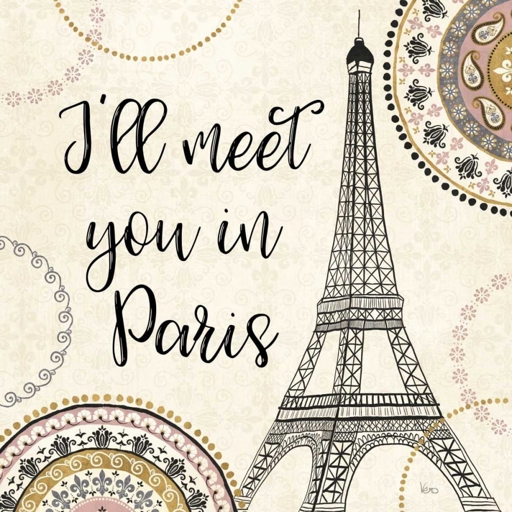 Romance in Paris II Poster Print by Veronique Charron-VARPDX33557HR Image 1