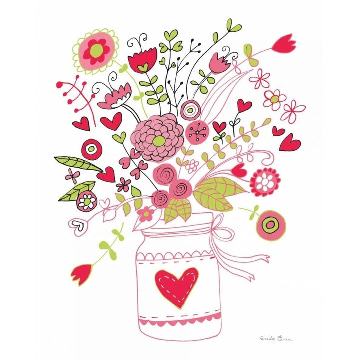 Valentines Flowers I Poster Print by Farida Zaman-VARPDX33570HR Image 1