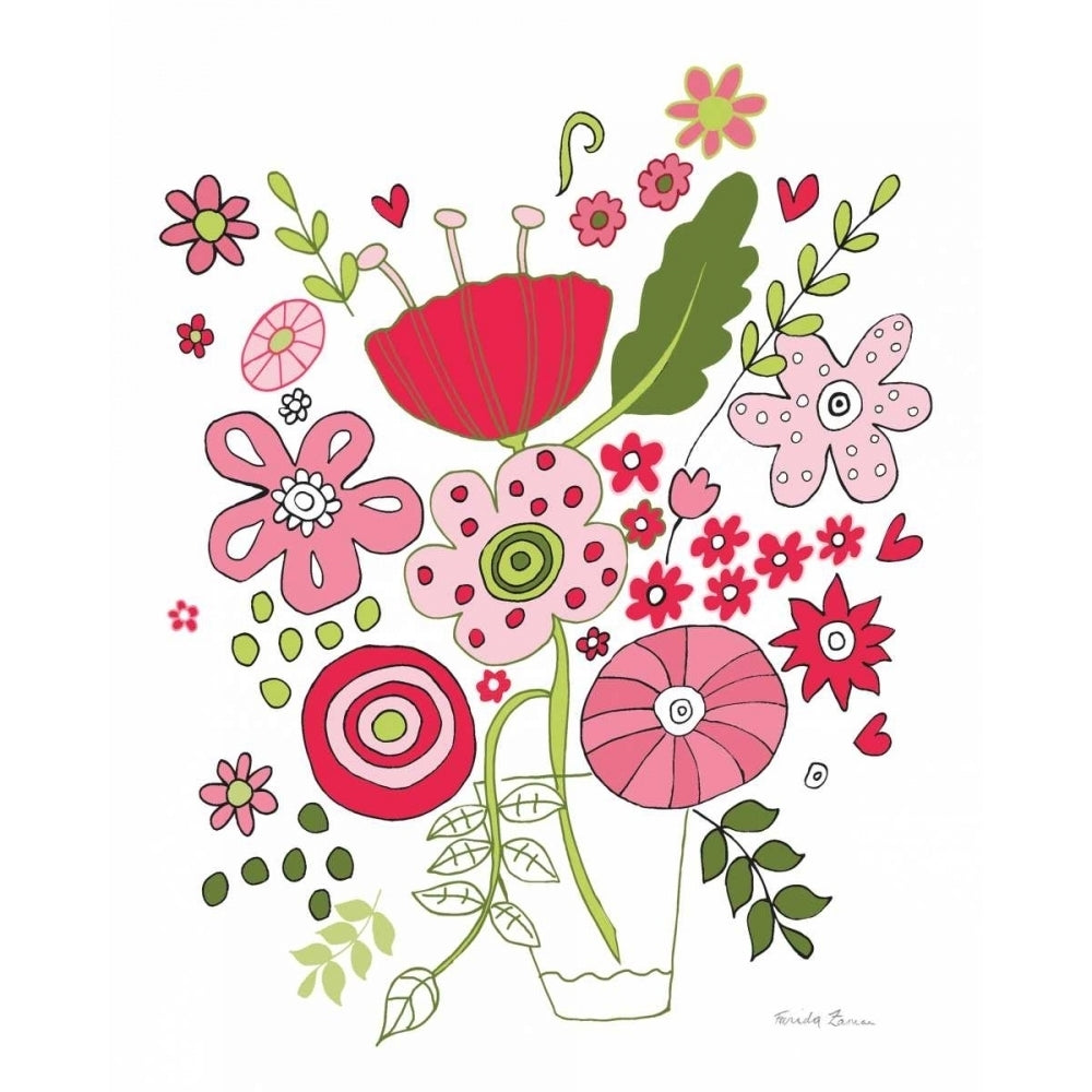 Valentines Flowers IV Poster Print by Farida Zaman-VARPDX33573HR Image 1