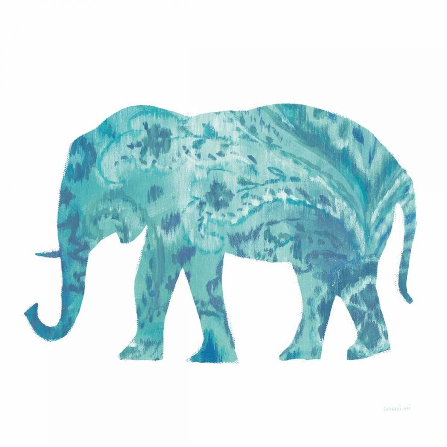 Boho Teal Elephant II Poster Print by Danhui Nai-VARPDX33579 Image 1