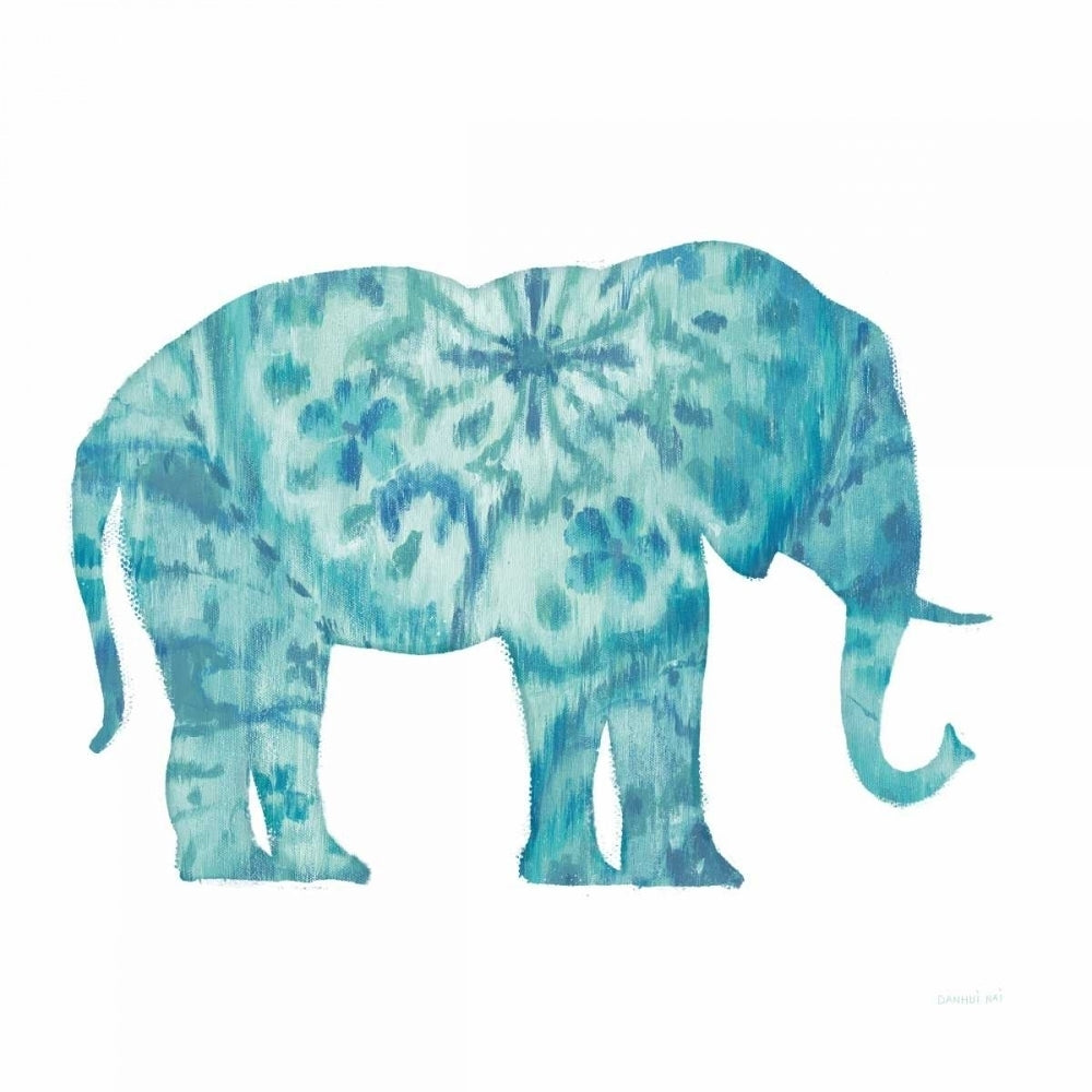 Boho Teal Elephant I Poster Print by Danhui Nai-VARPDX33578 Image 2