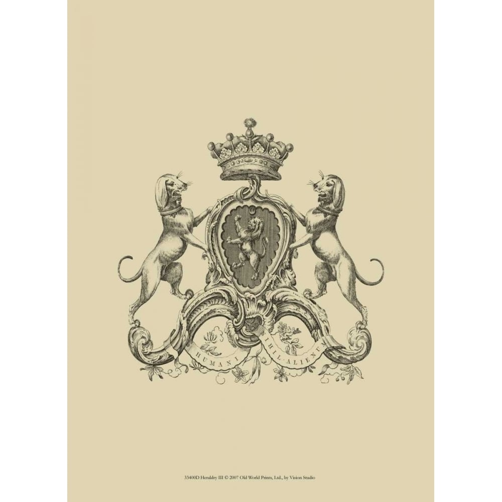 Heraldry III Poster Print - Studio Vision-VARPDX33400D Image 1