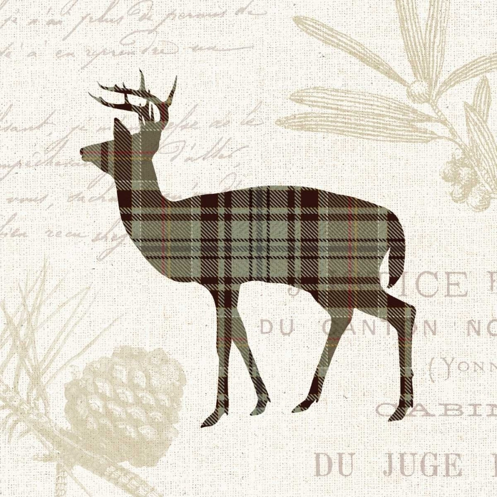 Plaid Lodge II Tan Poster Print by Wild Apple Portfolio-VARPDX33691 Image 1