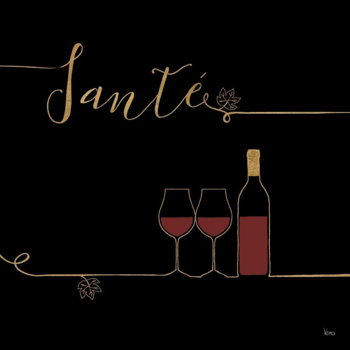 Underlined Wine VI Black Poster Print by Veronique Charron-VARPDX33718 Image 1