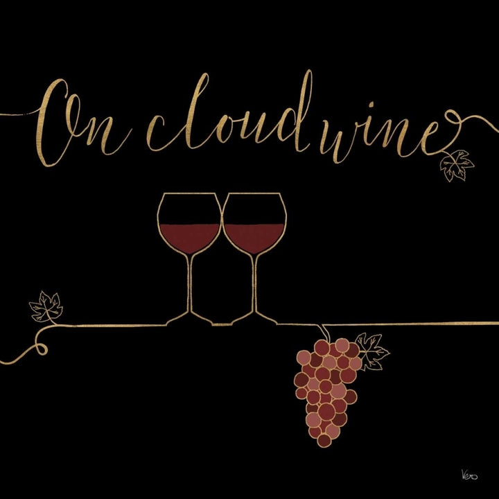 Underlined Wine VIII Black Poster Print by Veronique Charron-VARPDX33720 Image 2