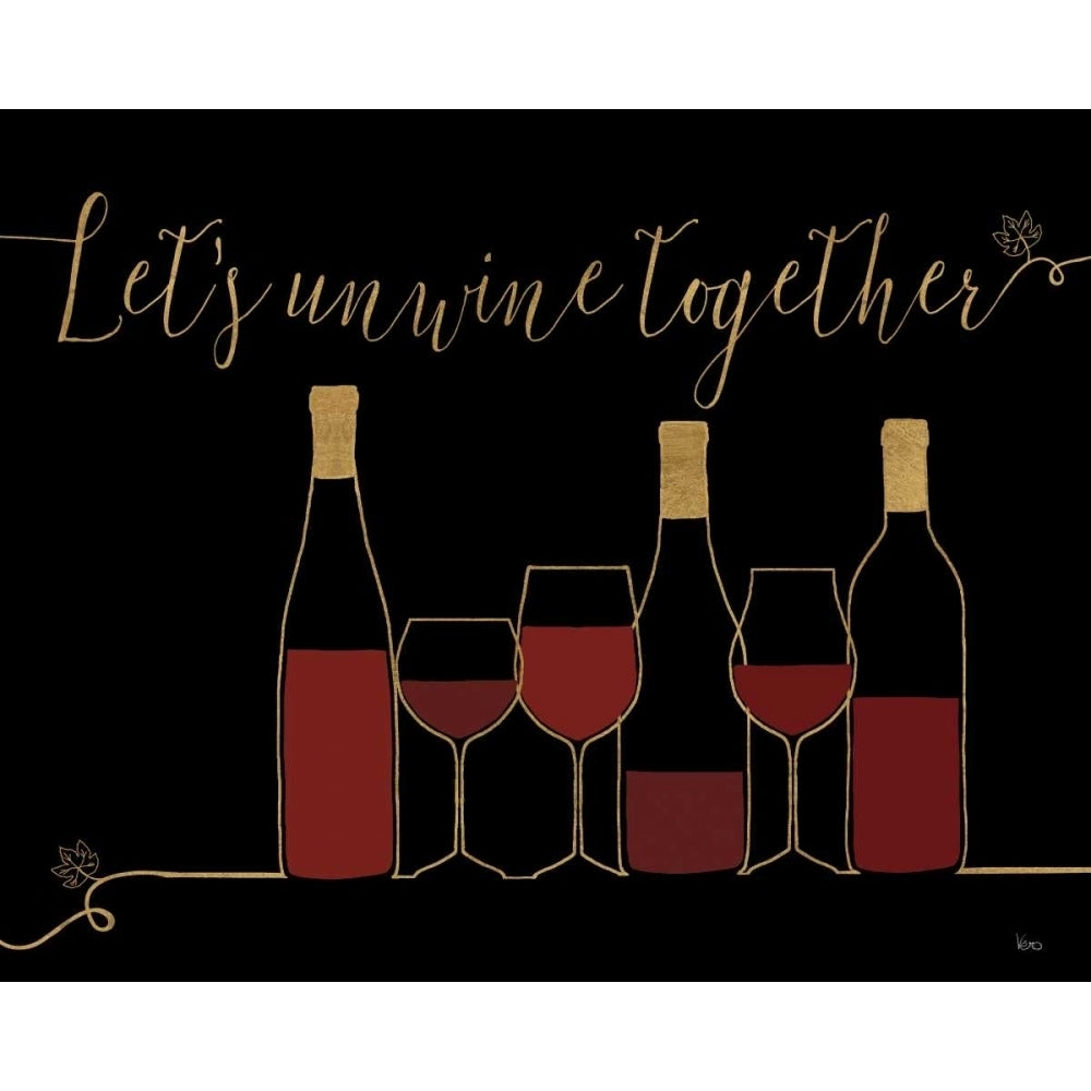 Underlined Wine X Black Poster Print by Veronique Charron-VARPDX33722 Image 2