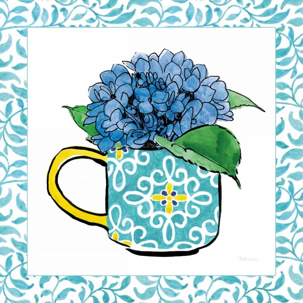 Floral Teacup III Vine Border Poster Print by Beth Grove-VARPDX33846 Image 2