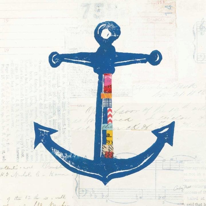 Nautical Collage III on Newsprint Poster Print by Courtney Prahl-VARPDX33866 Image 1