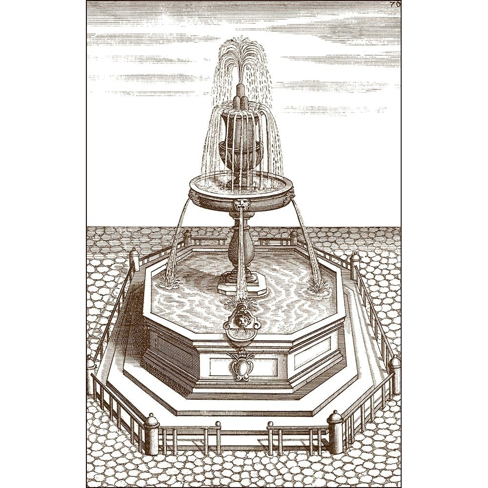 Courtyard Fountain VI Poster Print - Studio Vision-VARPDX33935D Image 1