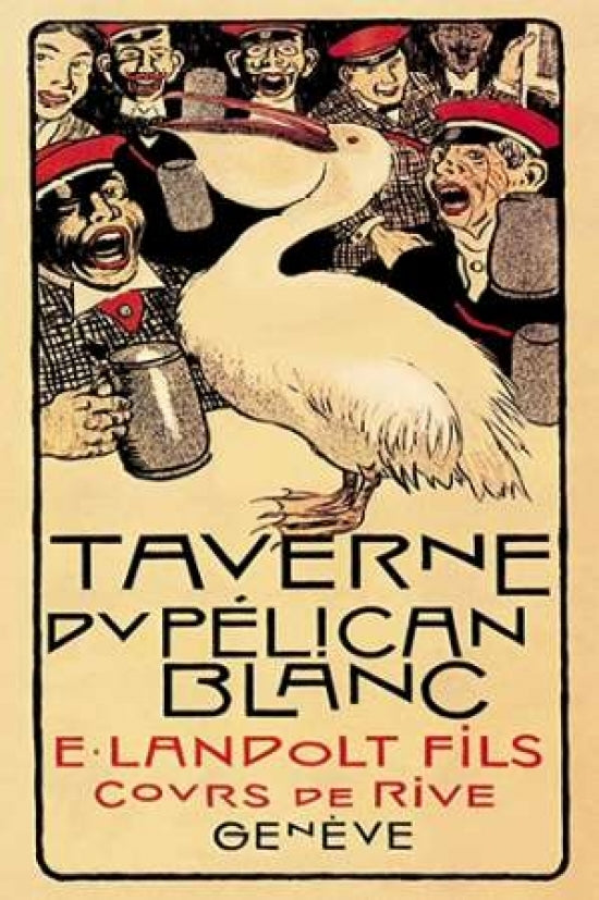 Taverne du Pelican Blanc 1893 Poster Print by Henry-Claudius Forestier-VARPDX341506 Image 1