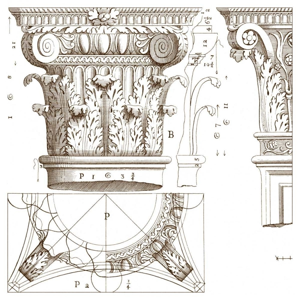 Small Corinthian Detail III Poster Print - Studio Vision-VARPDX34194D Image 1