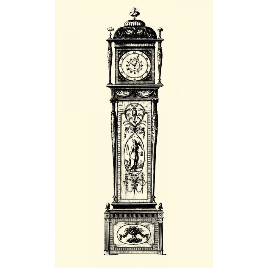 Small Antique Grandfather Clock I Poster Print - Studio Vision-VARPDX34297D Image 1