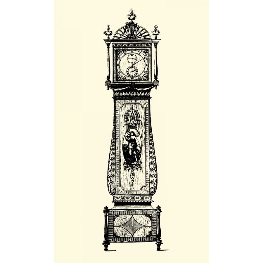 Small Antique Grandfather Clock II Poster Print - Studio Vision-VARPDX34298D Image 1