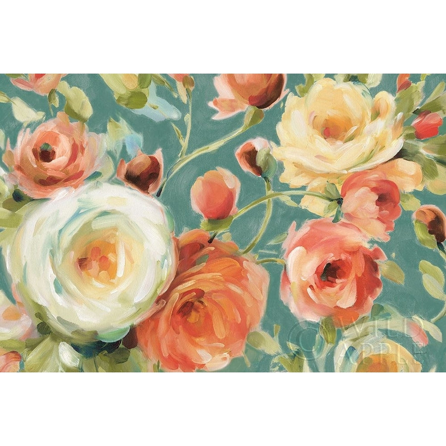 Florabundance I Autumn Teal Poster Print by Lisa Audit-VARPDX34534 Image 1