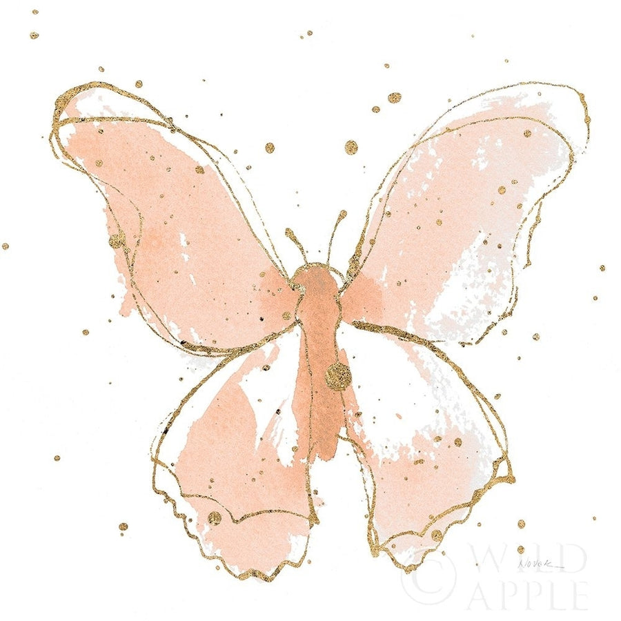 Gilded Butterflies Ii Blush Poster Print by Shirley Novak-VARPDX34579 Image 1