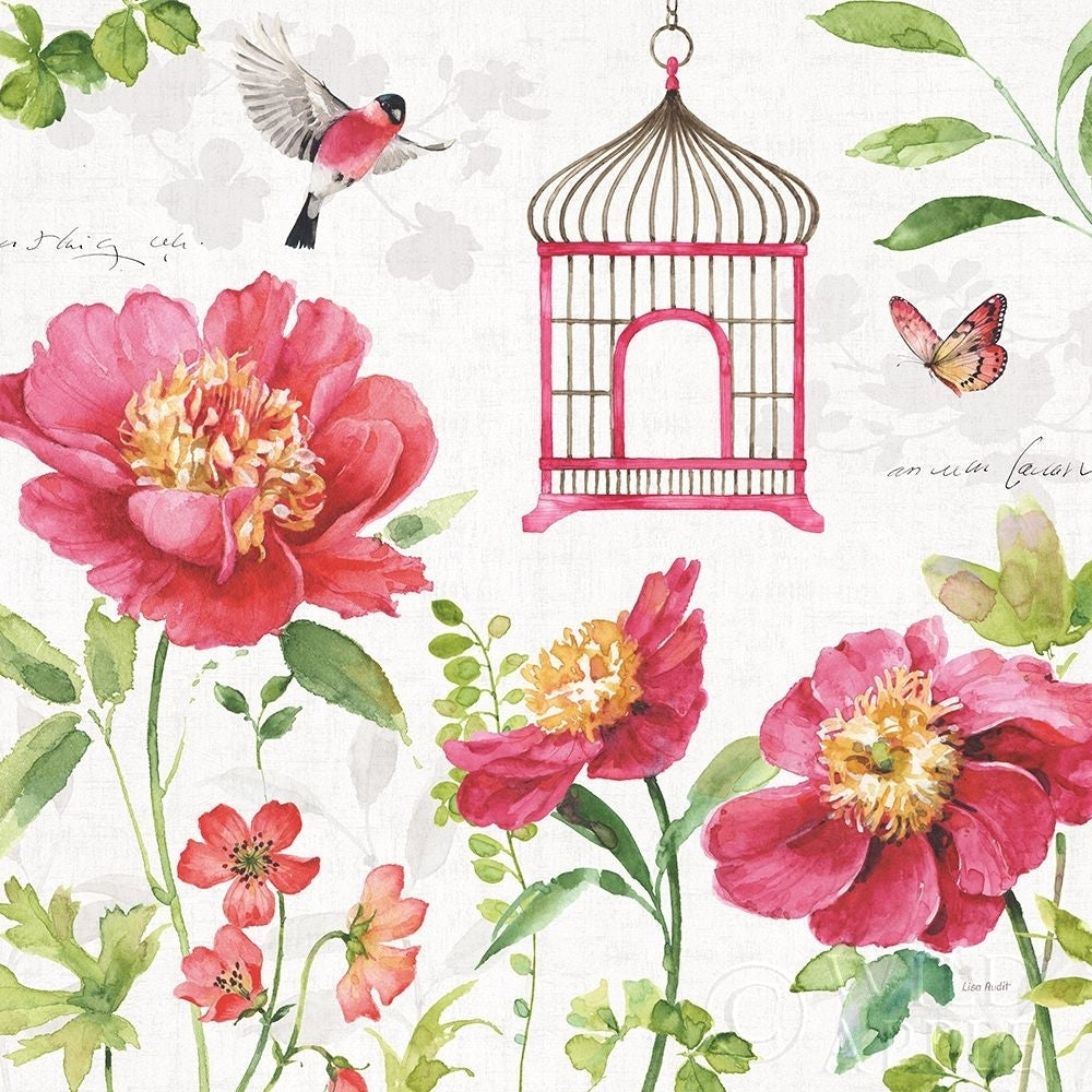 Pink Garden IV Poster Print by Lisa Audit-VARPDX34782 Image 1